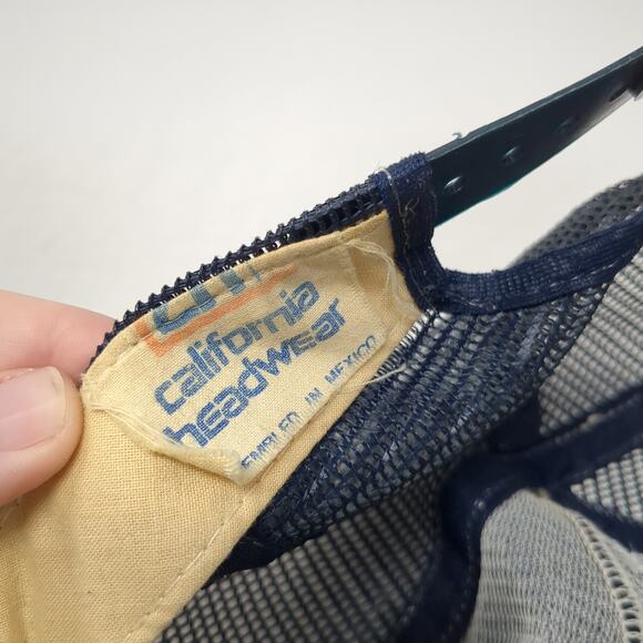 Second Amendment Foundation Snapback Trucker Cap Blue One Size Mesh Back - Picture 9 of 9